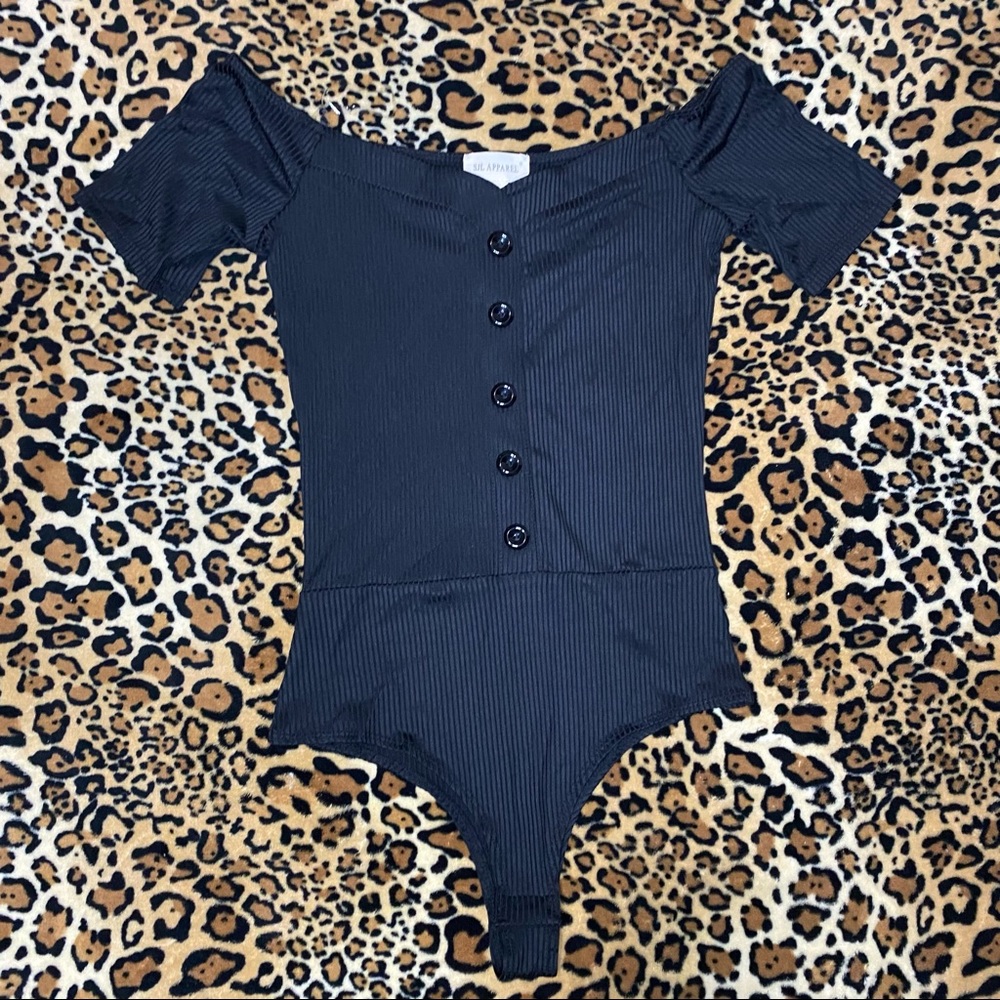 SJL Apparel Off Shoulder Bodysuit